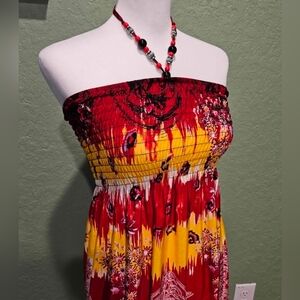 Womens Paradise Contour Sundress Swimsuit Cover Size Medium